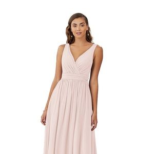 Azazie Kora Bridesmaid Dress - Size 14 (unaltered) in Rose Petal